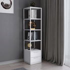 Corp biblioteca, Retricy, Robbins, 39x39x160cm, 100% PAL melaminat, Alb