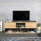 Comoda TV, Retricy, Picas, 160x35x59cm, 100% PAL melaminat, Safir / Negru