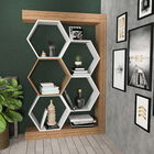 Corp biblioteca, Retricy, Artemis, 90x24.6x140cm, 100% PAL melaminat, Alb / Nuc