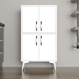 Dulap multifunctional, Tanmob, MDL0201, 60x109x35cm, 100% PAL melaminat , Alb