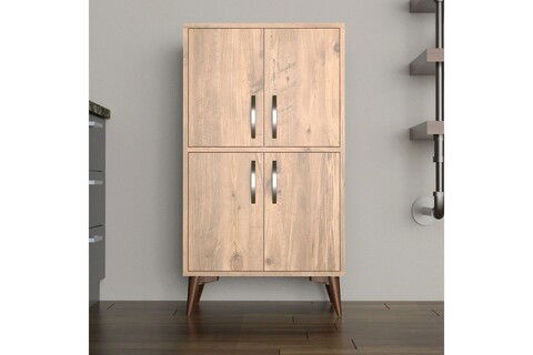 Dulap multifunctional, Tanmob, MDL0202, 60x109x35cm, 100% PAL melaminat , Pinul Atlantic