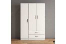 Dulap pentru haine, Tanmob, GRD0501, 120x181.8x46.5cm, 100% PAL melaminat , Alb