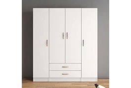 Dulap pentru haine, Tanmob, GRD0601, 160x181.8x46.5cm, 100% PAL melaminat , Alb