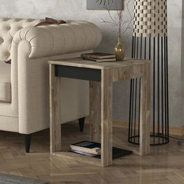 Masuta, Tera Home, Costa, 46.2x60x46.2cm, 100% PAL melaminat, Bej / De lemn