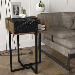 Masuta, Tera Home, Lava, 44.8x69.3x44.8cm, 100% PAL melaminat, Nuc