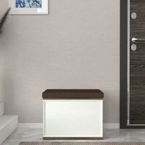 Taburet, Tera Home, Lonya, 60x47x45cm, 100% PAL melaminat, Maro / Alb