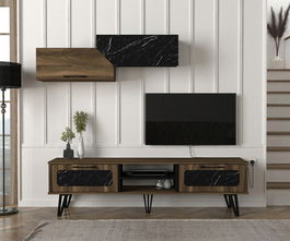 Comoda TV, Tera Home, Lampert, Cm, 100% PAL melaminat, Nuc