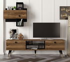 Comoda TV, Tera Home, Serenze, Cm, 100% PAL melaminat, Lydia / Negru