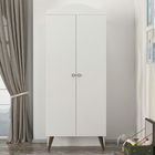 Dulap cu 2 usi, Tera Home, Lora, 90x217.4x45cm, 100% PAL melaminat, Alb