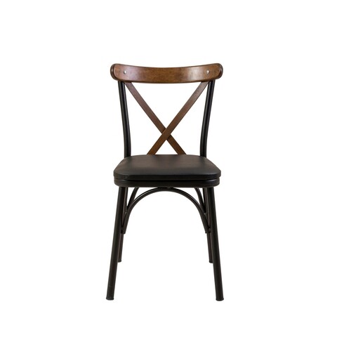 Scaun, Vella, Oliver Chair, 46x87x48cm, 100% PAL melaminat, Negru