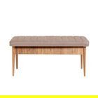 Bancă, Vella, Vina Bench, Cm, 100% PAL melaminat, Pinul Atlantic / Piatră