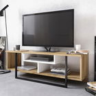 Comoda TV, Zena Home, Asal (120), Cm, 100% PAL melaminat, Alb / Negru / Stejar