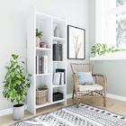 Corp biblioteca, Zena Home, Eden, 63.2x160x25cm, 100% PAL melaminat, Alb