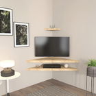 Comoda TV, Zena Home, Mensi, 120x5x49cm, 100% PAL melaminat, Stejar