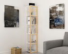 Corp biblioteca, Zena Home, Texas, Cm, 100% PAL melaminat, Aur / Alb