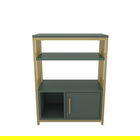 Corp biblioteca, Zena Home, Letos, 60x80x29.6cm, 100% PAL melaminat, Verde / Aur