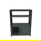 Corp biblioteca, Zena Home, Letos, 60x80x29.6cm, 100% PAL melaminat, Verde / Negru