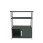 Corp biblioteca, Zena Home, Letos, 60x80x29.6cm, 100% PAL melaminat, Verde / Alb