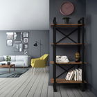 Corp biblioteca, Zena Home, Desta, Cm, 100% PAL melaminat, Nuc / Negru