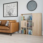 Corp biblioteca, Zena Home, Ridge, 120x123.6x25cm, 100% PAL melaminat, Stejar