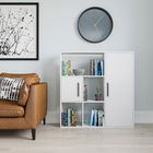 Corp biblioteca, Zena Home, Ridge, 120x123.6x25cm, 100% PAL melaminat, Alb