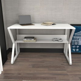 Birou, Zena Home, Wake, 120x72.8x60cm, 100% PAL melaminat, Alb