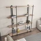 Corp biblioteca, Zena Home, Moss, 160x180x29.6cm, 100% PAL melaminat, Stejar / Negru