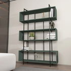 Corp biblioteca, Zena Home, Bruti, 120x180x29.6cm, 100% PAL melaminat, Verde / Negru