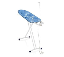 Masa de calcat, Leifheit Air Board M Solid Plus, 38 x 120 cm, albastru