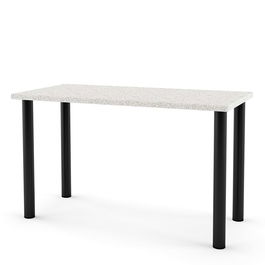 Masa bucatarie DOMINO 122x60, picioare metalice rotunde Negre, blat termic 3 Mozaic F39