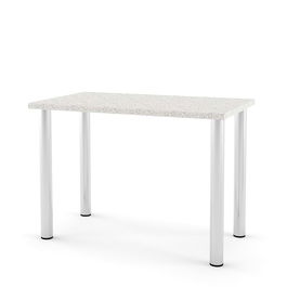 Masa bucatarie DOMINO 102x60, picioare metalice rotunde Inox, blat termic 3 Mozaic F39