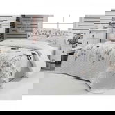 Set cuvertura de pat dubla, Atlantis White, 220x200 cm