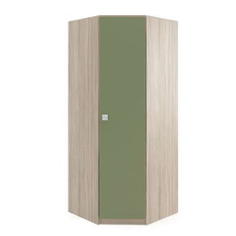 Dulap haine colt LINEA 1U , bara umerase, polite, Oak, Pesto