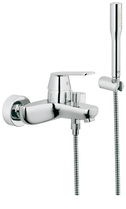 Baterie cada Grohe Eurosmart Cosmopolitan cu para furtun si agatatoare de dus