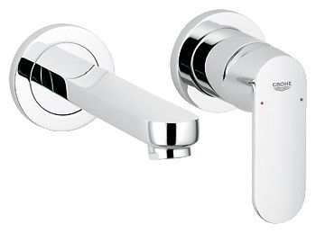 Baterie lavoar Grohe Eurosmart Cosmopolitan de perete fara ventil montaj incastrat - parte exterioara necesita corp ingropat pentru functionare