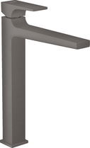Baterie lavoar Hansgrohe Metropol 260 ventil push-open pentru lavoar tip bol negru periat