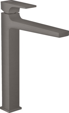 Baterie lavoar Hansgrohe Metropol 260 ventil push-open pentru lavoar tip bol negru periat