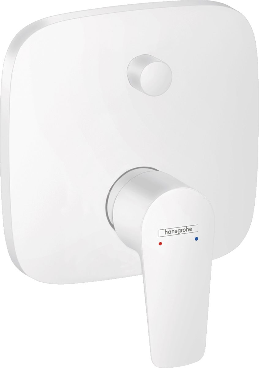 Baterie cada - dus Hansgrohe Talis E cu montaj incastrat necesita corp ingropat alb mat