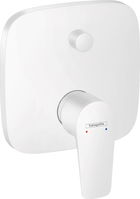 Baterie cada - dus Hansgrohe Talis E cu montaj incastrat necesita corp ingropat alb mat