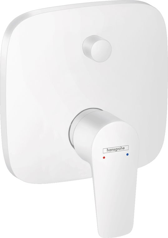 Baterie cada - dus Hansgrohe Talis E cu montaj incastrat necesita corp ingropat alb mat