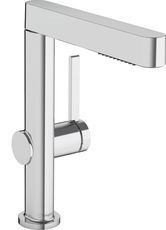 Baterie lavoar Hansgroghe Finoris 230 cu dus extractibil 2 tipuri de jet ventil push-open crom