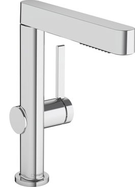 Baterie lavoar Hansgroghe Finoris 230 cu dus extractibil 2 tipuri de jet ventil push-open crom