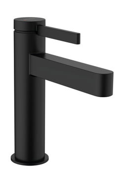 Baterie lavoar Hansgrohe Finoris 110 ventil push-open negru mat