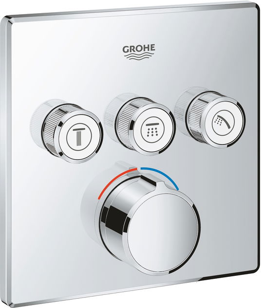Baterie cada - dus Grohe SmartControl cu 3 functii montaj incastrat necesita corp ingropat crom