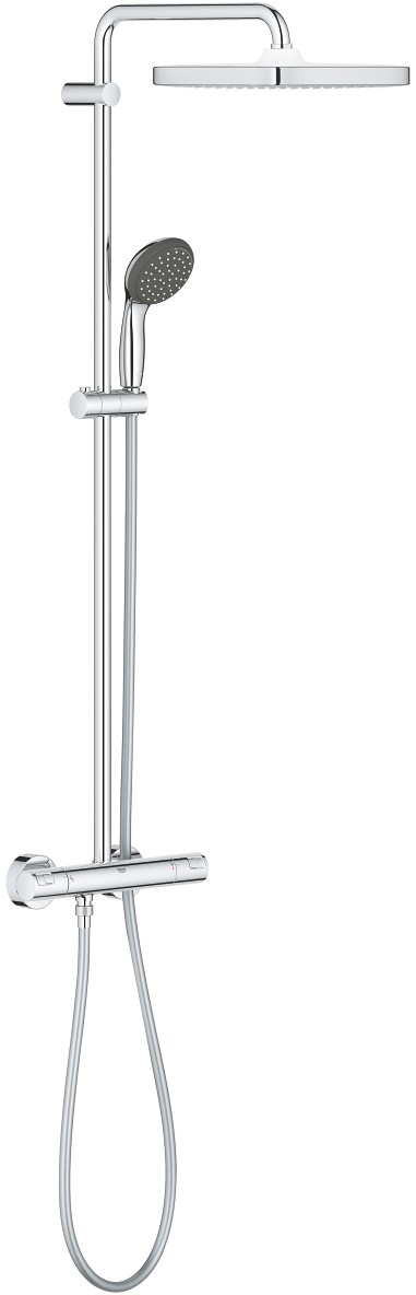 Coloana de dus Grohe Vitalio Start System 250 Cube cu baterie termostatata crom