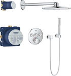 Sistem de dus incastrat Grohe Grohtherm SmartControl Set Perfect Shower cu Rainshower SmartActive 310 crom