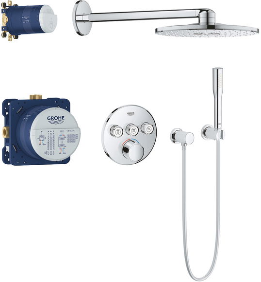 Sistem de dus incastrat Grohe SmartControl crom