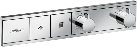 Baterie cada - dus termostatata Hansgrohe RainSelect cu montaj incastrat necesita corp ingropat crom