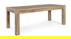 Masa Kaily, Bizzotto, 200 x 90 x 76 cm, lemn de ulm reciclat