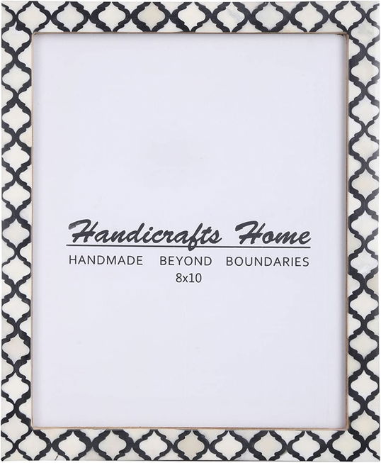 Rama foto Handicrafts Home, lemn, alb/negru, 20 x 25 cm